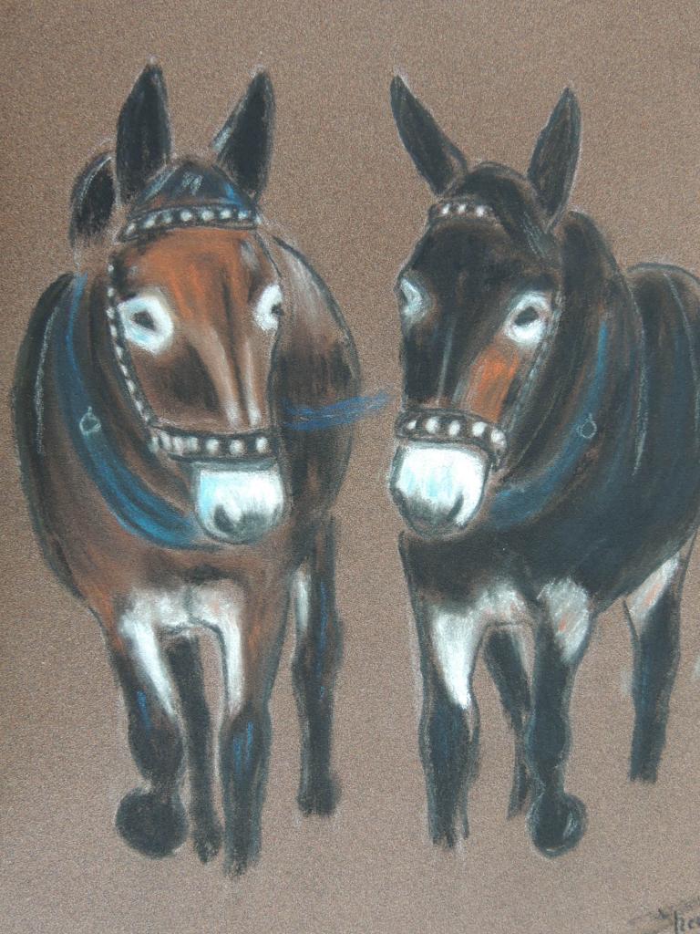 pastel sec sur pastel card 21X29