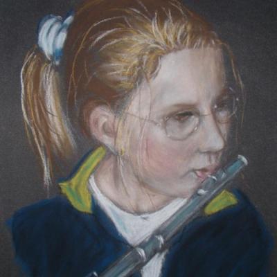 pastel sur pastel card
