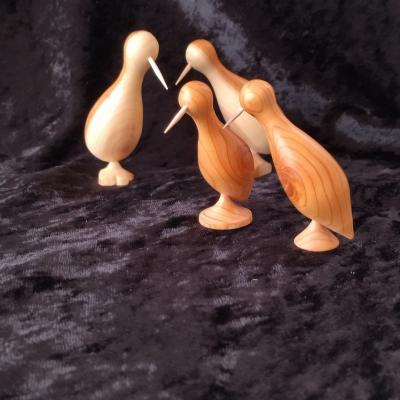 Pingouins bois 6 a 8 cm
