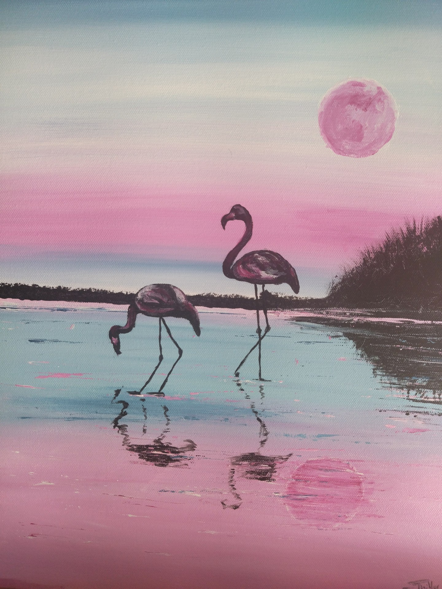 Tableau flamand rose